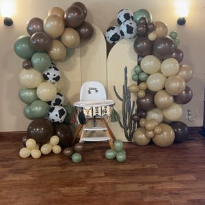 Sage Wild West Balloon Garland Kit | Balloon Arch, Western Party ...