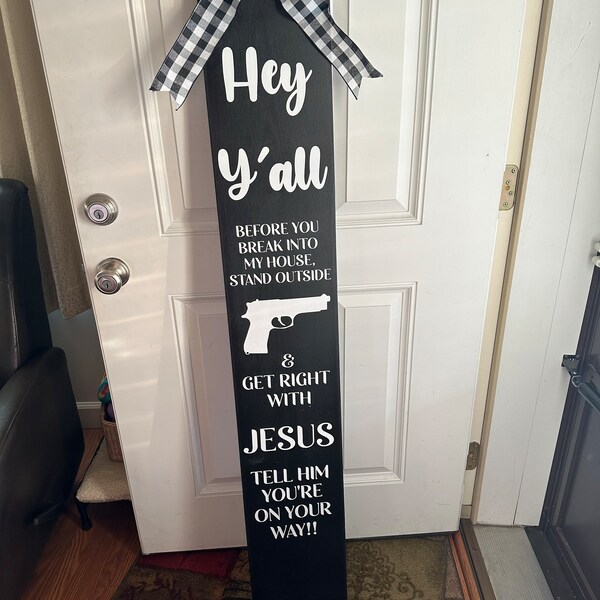 2nd Amendment Porch Leaner, Porch Sign, Welcome Sign - Etsy
