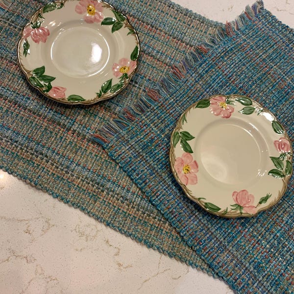 Abbott Collection Evergreen Forest Placemat - 13x18 Inch Plastic Table Mats For Holiday Dining