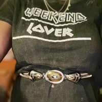 Kid's Pistol Buckle Tooled Leather Belt