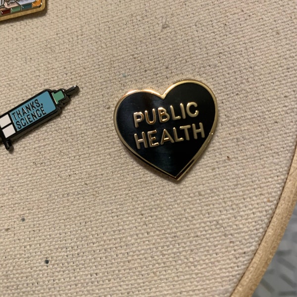 Public Health Heart Enamel Pin – Public Health Student Gift ...