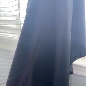 Black Charmeuse Satin Fabric by the Yard and Wholesale Bolt 60 Wide ...