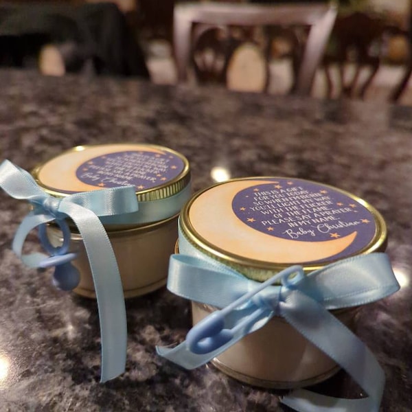 Bulk Set of Customized Favor Candles | Personalized Candle Favors for ...
