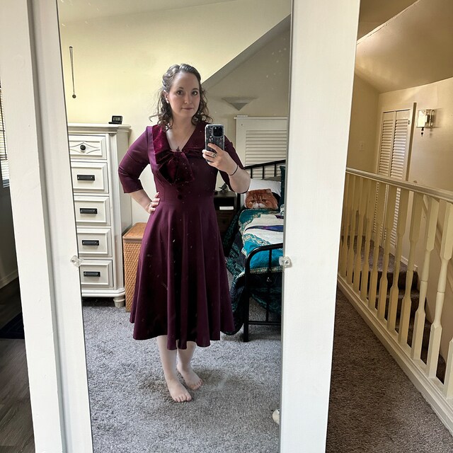 burgundy velvet swing dress Burgundy Velvet Swing Dress