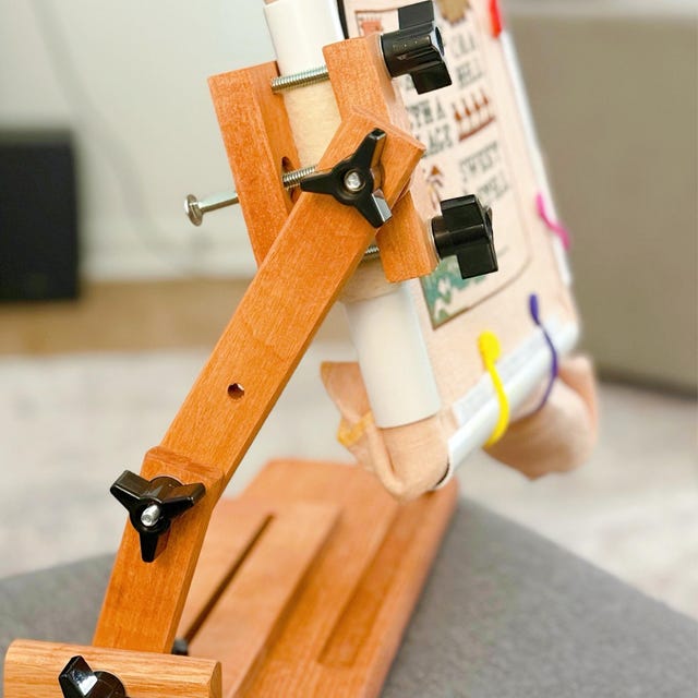 ZFCL A | K's Creations Stained Adjustable Z-frame Lap Frame