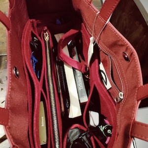 Office Tote Bag Organizer with Structured Bottom
