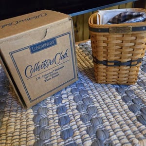 Longaberger Basket J.W. Miniature Collector Club Series Baskets