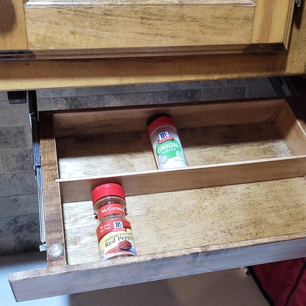 Under Cabinet Drop Down Spice Rack - Etsy