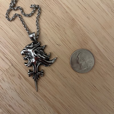 Final Fantasy VIII Large Squall Leonhart Griever Necklace Sterling ...