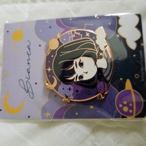Bianca Hard Gold Enamel Pin 1.5 Inches - Etsy