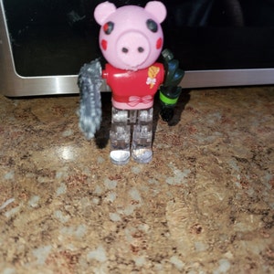Roblox Piggy Toy Heads Pig Heads Torcher Skully Brother Robby Etsy - zombie with chain saw roblox