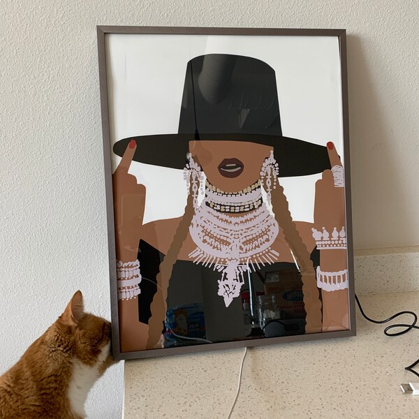 Beyonce Formation Poster, Bey Middle Finger- Feminist Print - Etsy