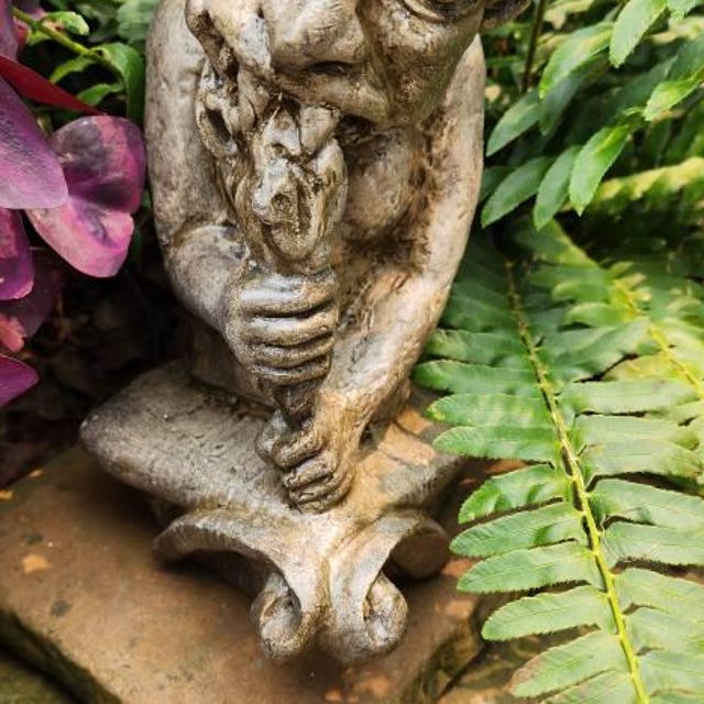 Gargoyle Bone Eater Large Notre Dame Statue Gothic Medieval