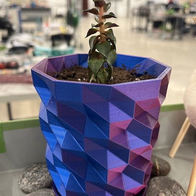 View of Abstract Swirl Metal Wall Art: Modern Geometric Decor - Etsy