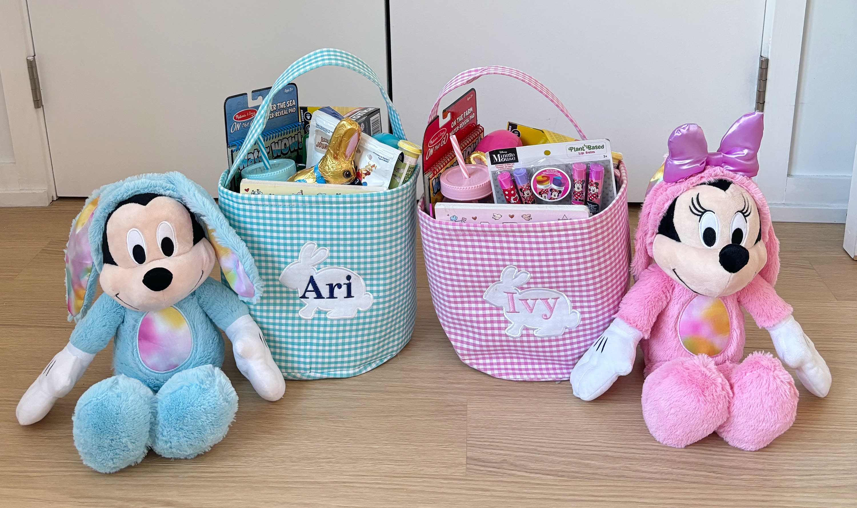 Easter basket, Personalized Easter Basket, monogram easter basket, girls basket, boys basket, girls easter basket, embroidered, Check