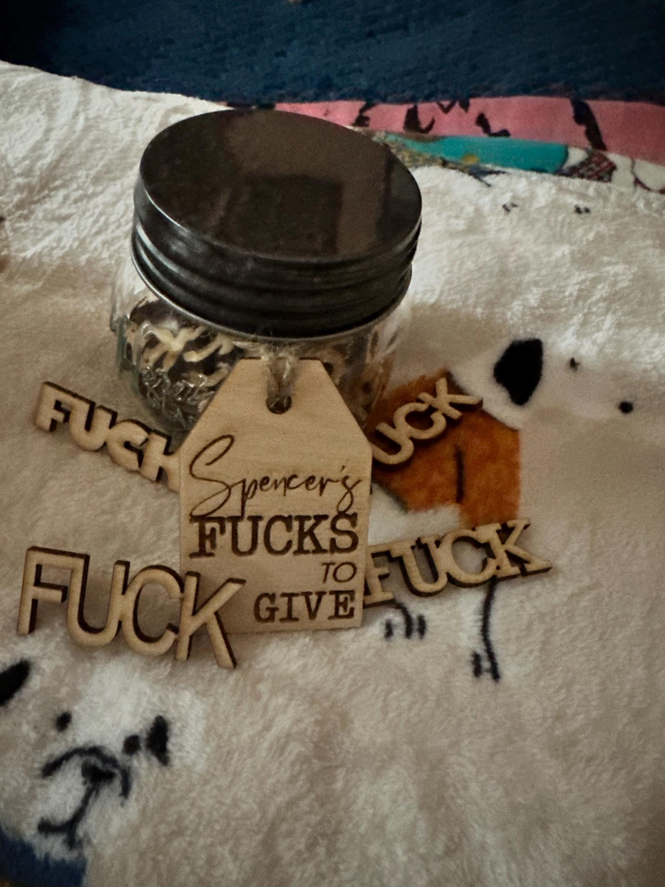 Fuck Jar | Funny Gift | Last Fuck | Jar of Fun | Joke Gift | Fun Gift | Jar of Funny Words | Last Fuck to Give | Office Gift | Birthday Gift
