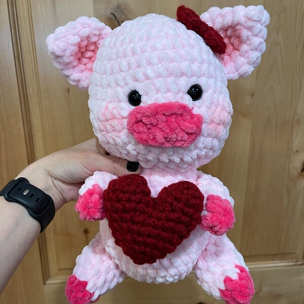 Crochet Pattern - Susu the Valentine Pig - Etsy