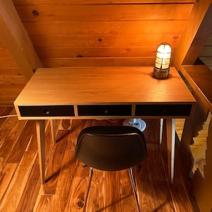 Writing desk small dressing table bureau mid century | Etsy