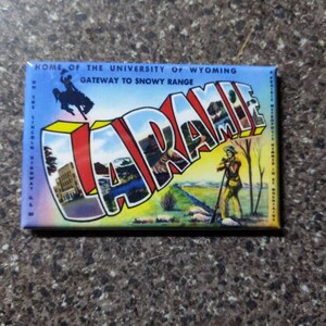 Details about   Greetings from Laramie Wyoming FRIDGE MAGNET travel souvenir 