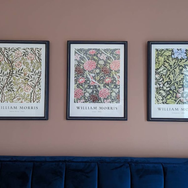 Set of 6 William Morris Prints, Art Nouveau Decor, Botanical Print ...