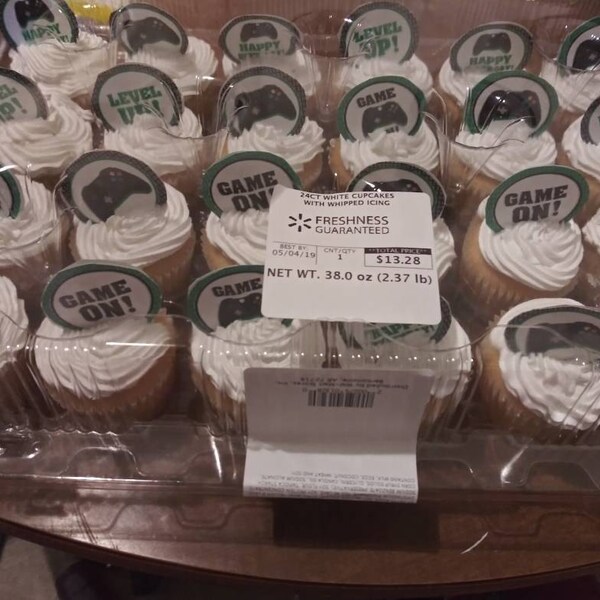Gamer Cupcakes Toppers Instant Download, Video Game Party Toppers ...