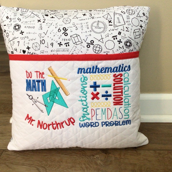 Mathematics Subway Art - Machine Embroidery Design - 5x7 6x10 8x8 Sizes ...