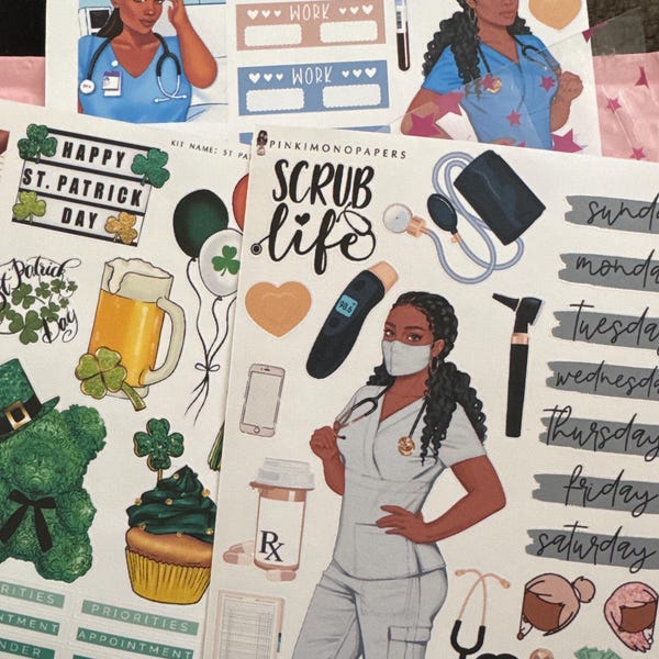 Planner Girlies - Feminine & Free - ECLP Sticker Kit, Happy Planner ...