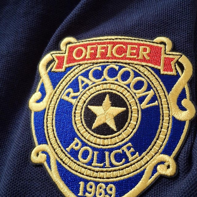 カントー地方POLICE エンブレムパッチ ラクーンシティ R.P.D. 刺繍入りポリスコスチューム アイロンパッチ