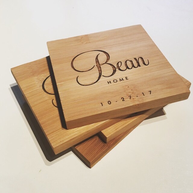 Personalized Cutting Board and Coasters Gift Set Custom Etsy