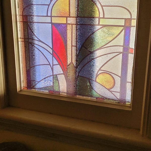 Customized Stained Glass Window Films,frosted Privacy Static Cling ...