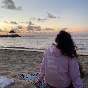 Wish You Were Here Oversized Trendy Hoodie