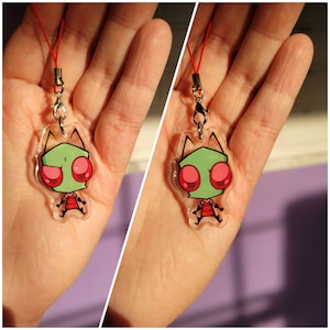 Invader Zim Keychain GIR ROBOT - Etsy