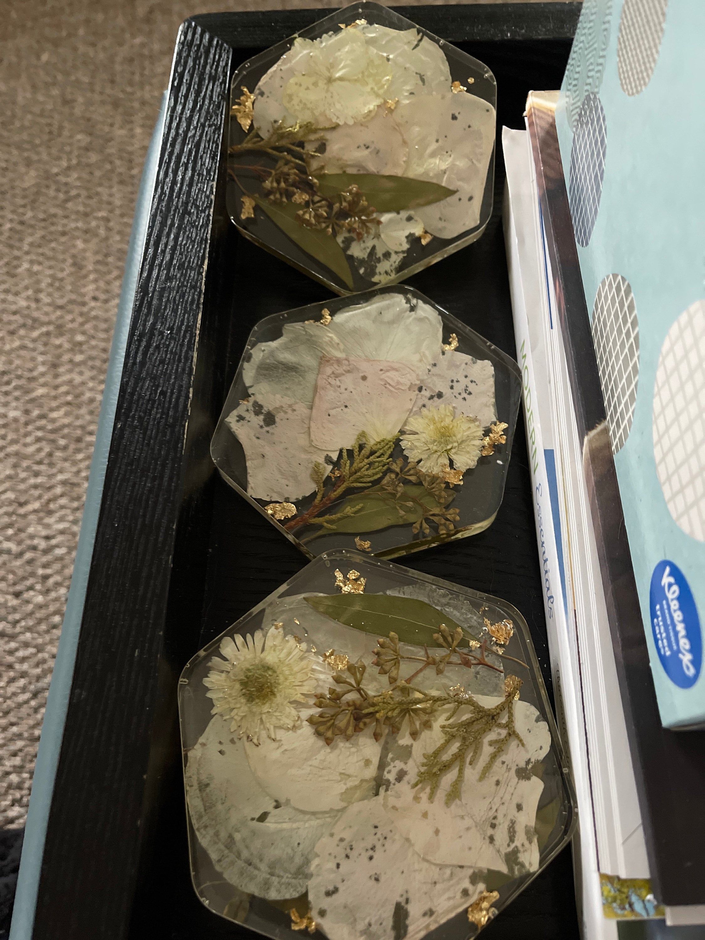 Preserved flowers from Annee's etsy review