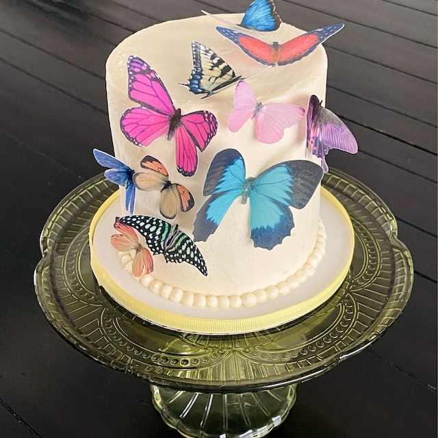 30 mariposas comestibles, adornos de oblea 3D para pasteles, cupcakes,  galletas o bebidas -  México