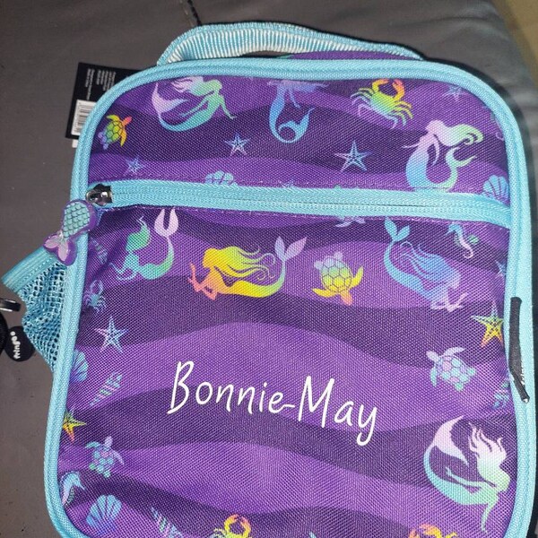 Fringoo Personalised Kids Lunch Bag Theral Insulated 2 Copartent Cooler Bag With Side Esh