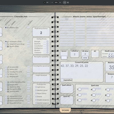 D&amp;D 5e Initiative Tracker Printable Dungeons and Dragons - Etsy