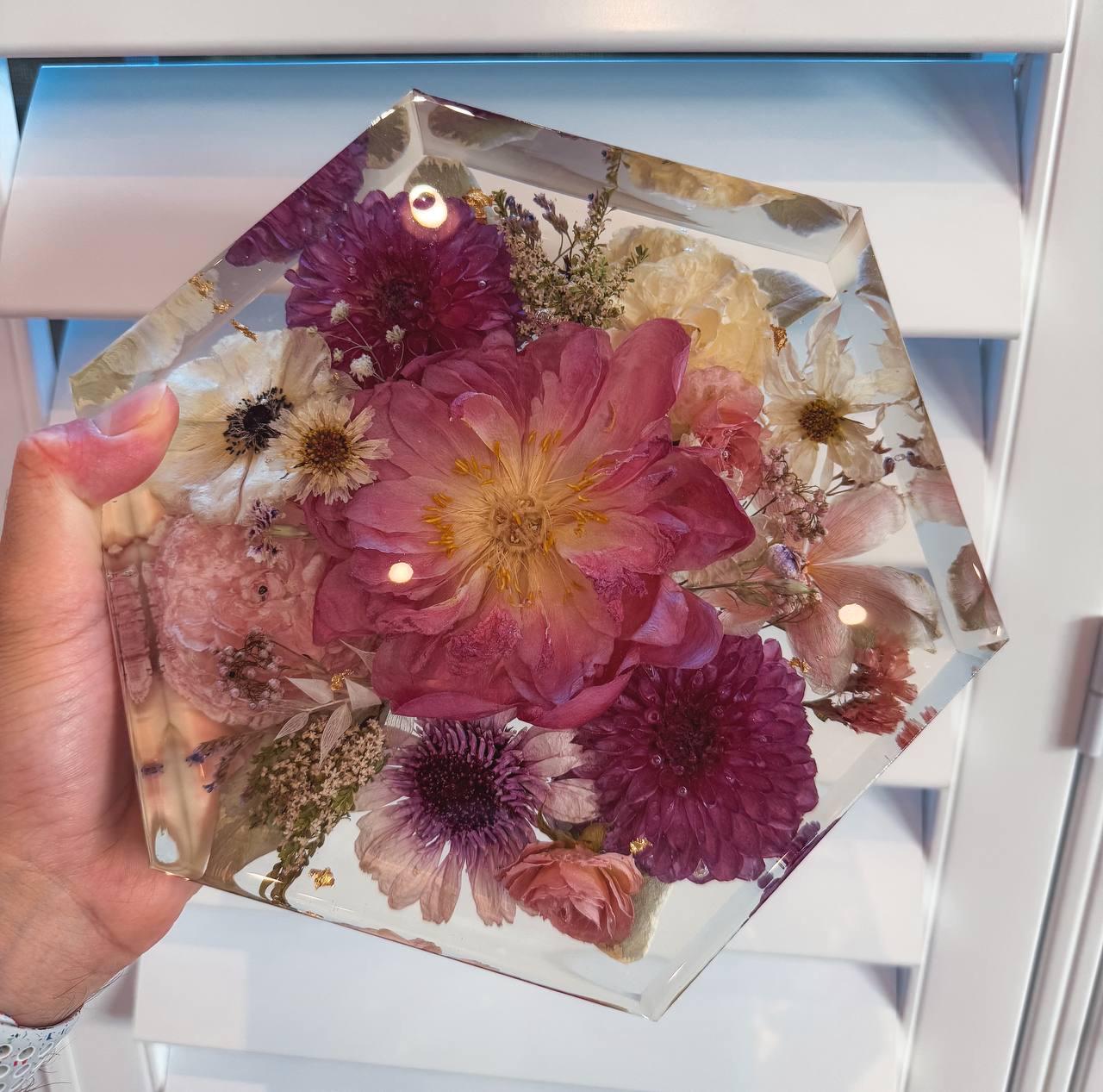 Preserved flowers from Iuliia's etsy review