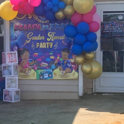 Black Hiphop On Over Custom 12th Birthday Backdrop