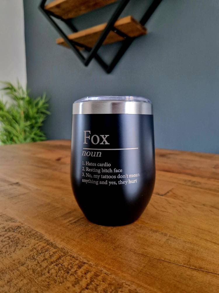 Personalised Name Definition Thermos Travel Cup Laser Engraved Gifts Ideas Presents For Mum Dad Birthday Christmas Mothers Fathers Day