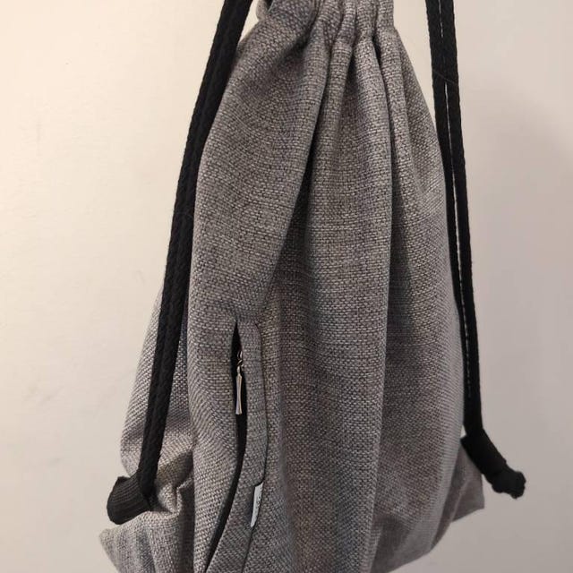 DRAWSTRING BACKPACK Vegan Sack Bag Urban Back Pack Hipster