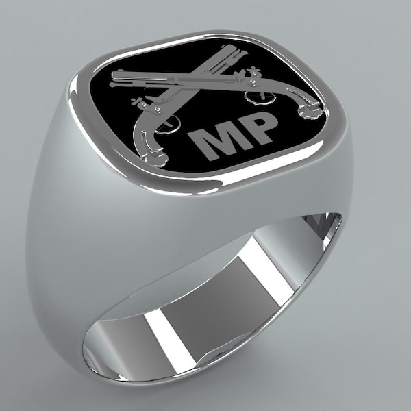Mens Army Military Police Ring - Etsy