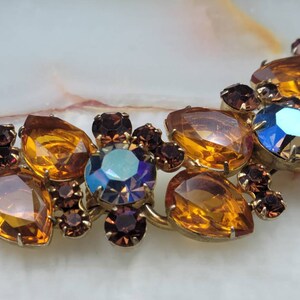 Vintage Turquoise Glass Marquise Navette Connector Beads - 15x7mm - 4 Pieces - Brass Accents