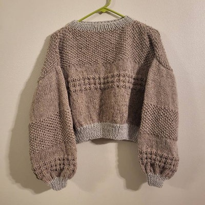 Knitting Pattern hazy Skies Sweater Digital Download Beginner Friendly ...