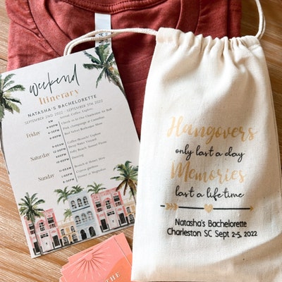 Charleston Bachelorette Itinerary Template, Rainbow Row Bachelorette ...