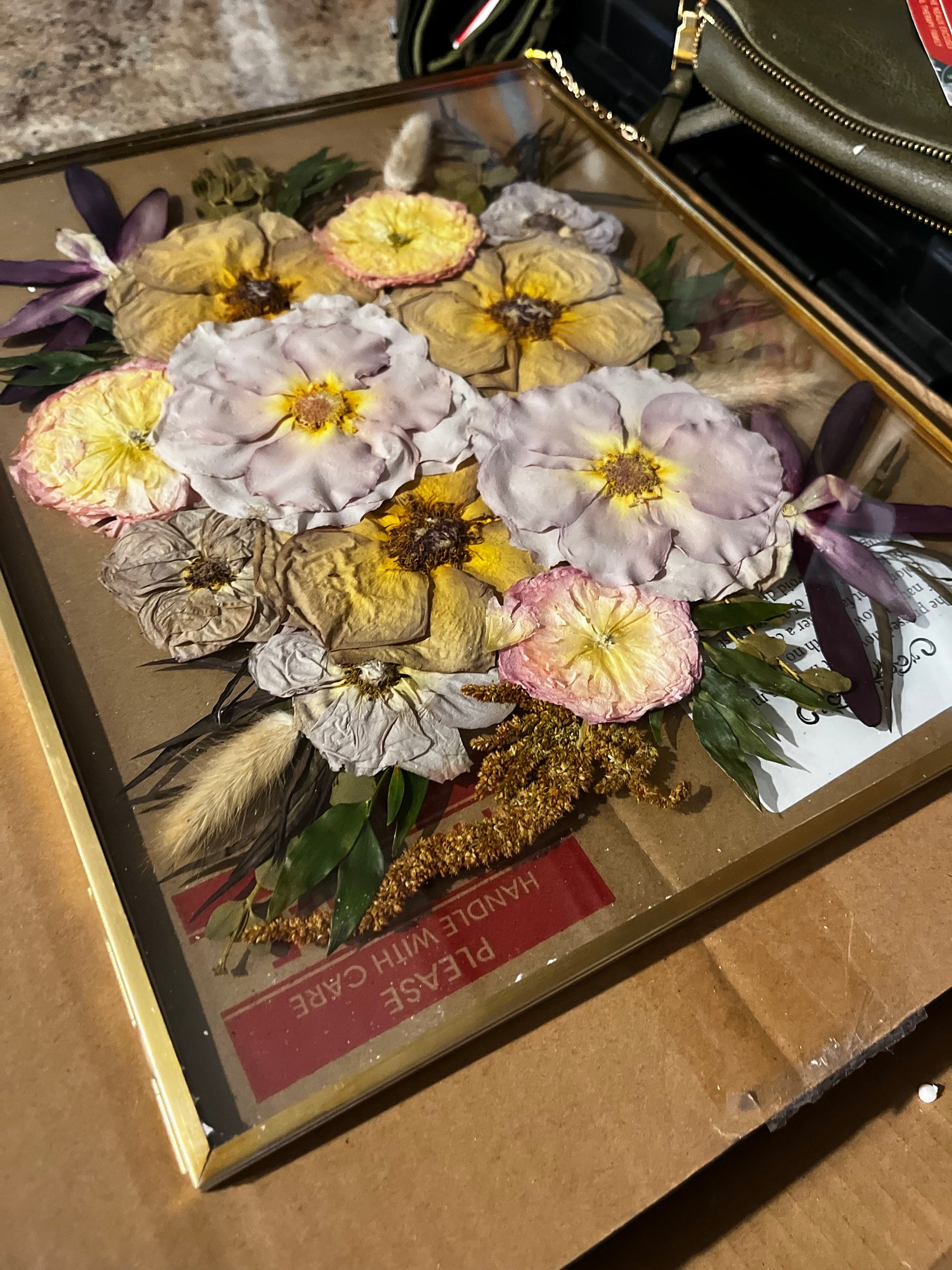 Preserved flowers from Kaitlin's etsy review