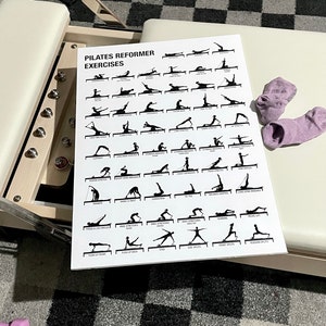 PILATES WUNDA CHAIR Exercises Chart Digital Download, Pilates Studio