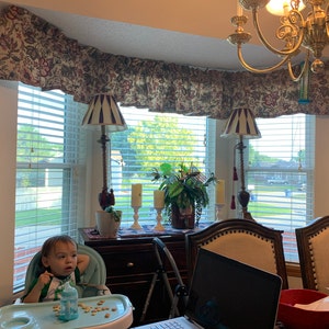 Window Valance Blue Valance for Bedroom Valance for Kitchen - Etsy