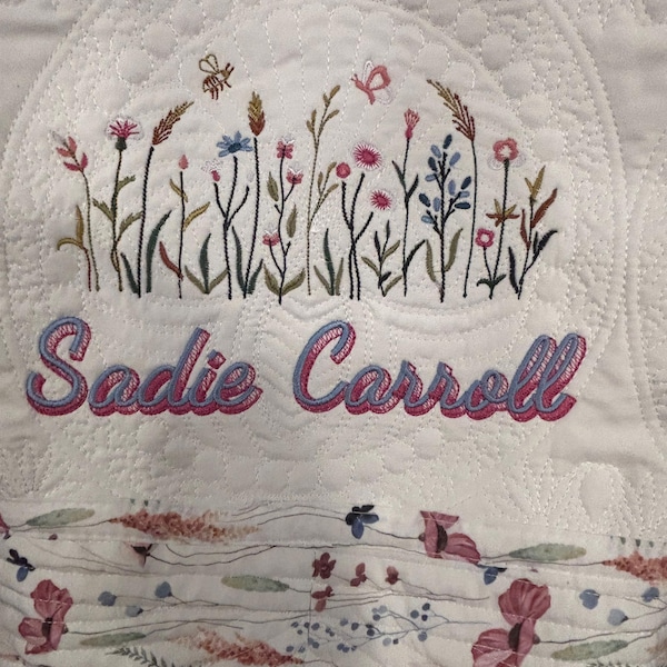 Handwritten Script Shadow Font Fill Stitch Two Colour Alphabet Letters ...