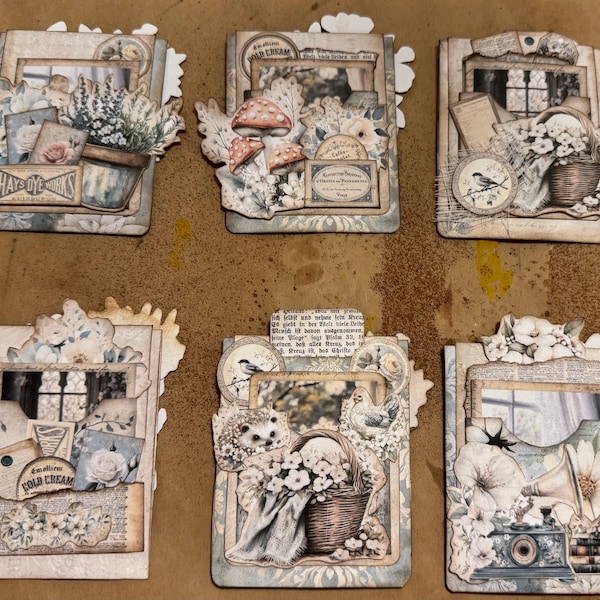 Shabby Pocket Hidden Paperclips Kit, 3, Junk Journal, Paper Clip ...