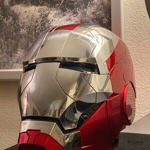 Casco Iron Man Casco elettronico Mark 5 Casco Ironman a | Etsy Italia